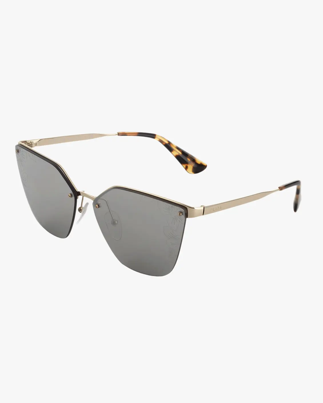 Irregular Sunglasses in Gold