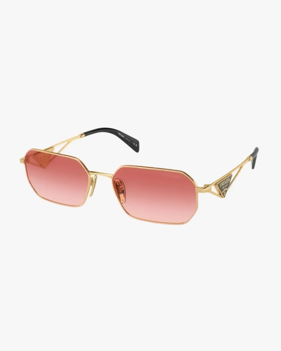 Rectangle Sunglasses in Gold