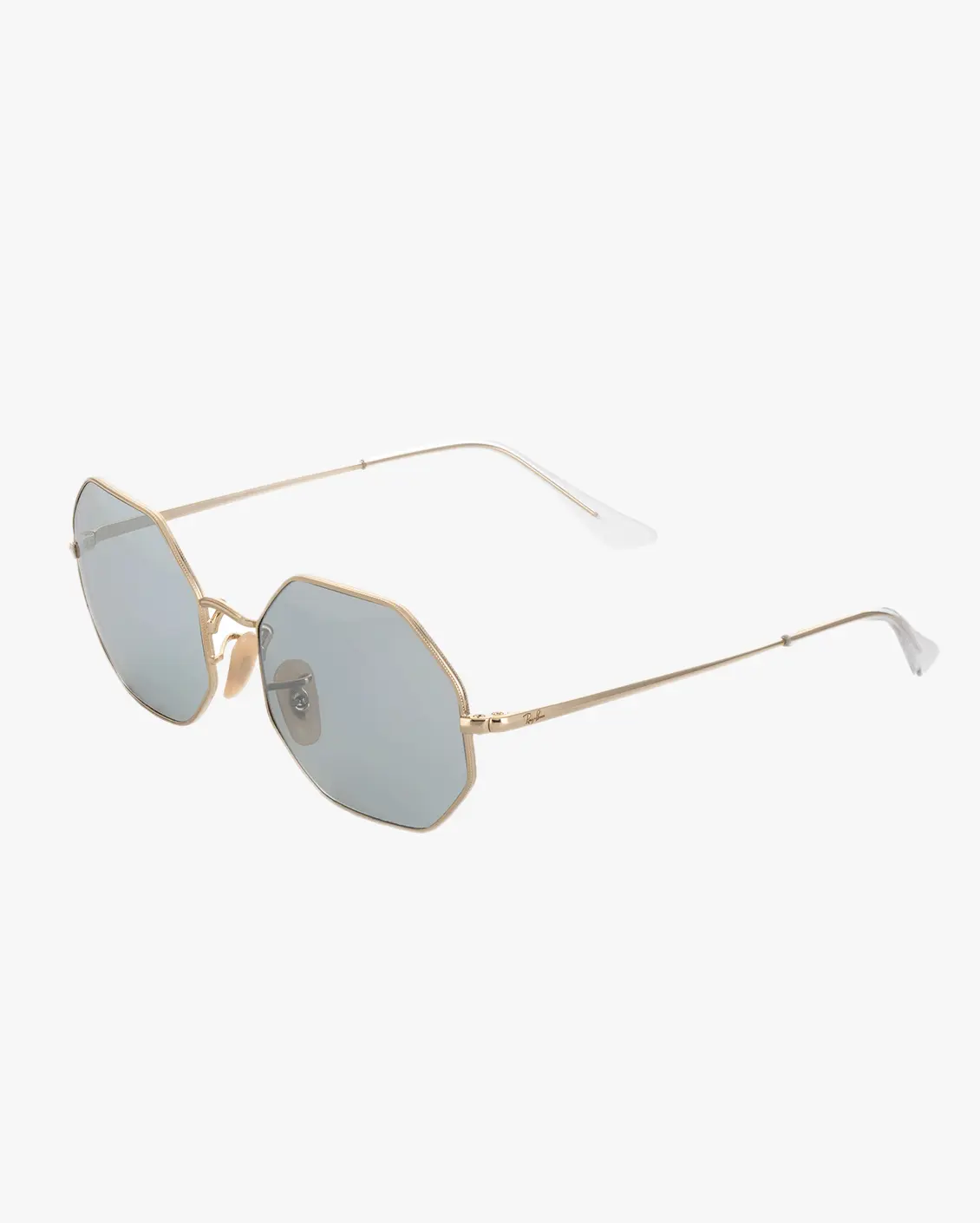 Hexagonal Sunglasses in Gold