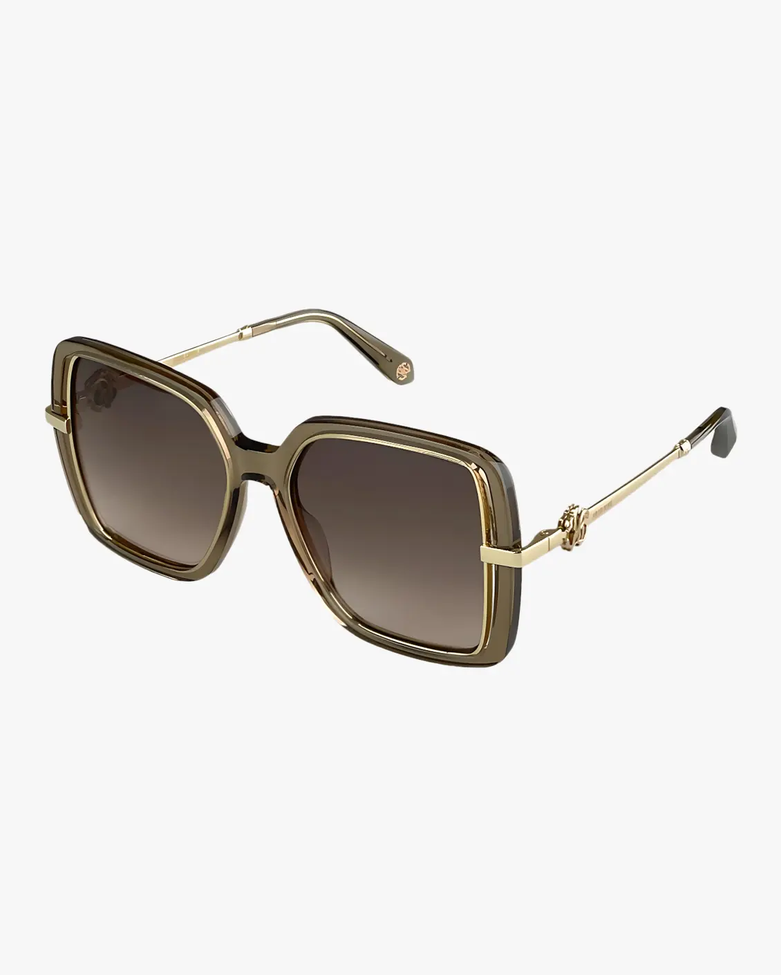 Rectangle Sunglasses in Brown