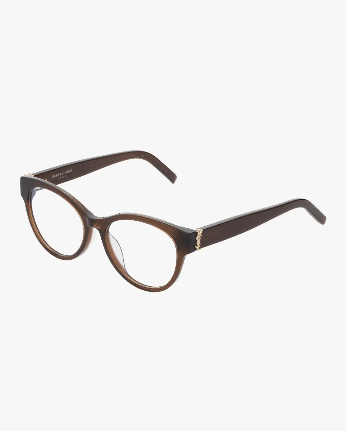 Round Eyeglasses in Brown