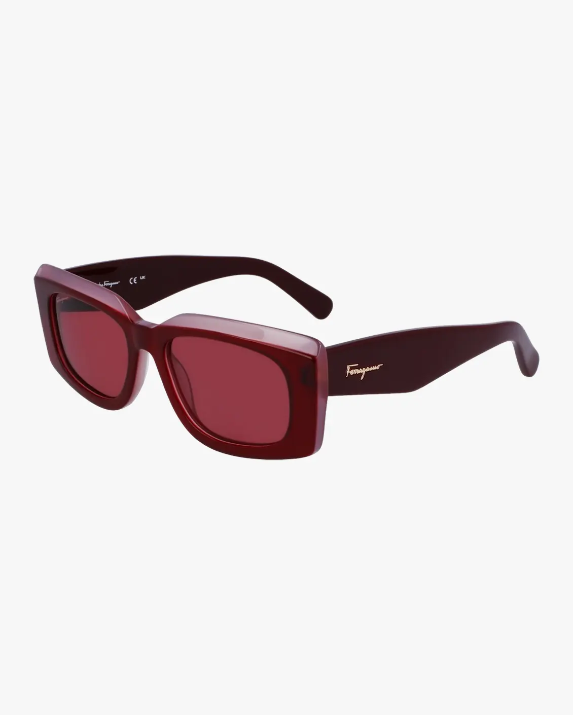 Rectangle Sunglasses in Red