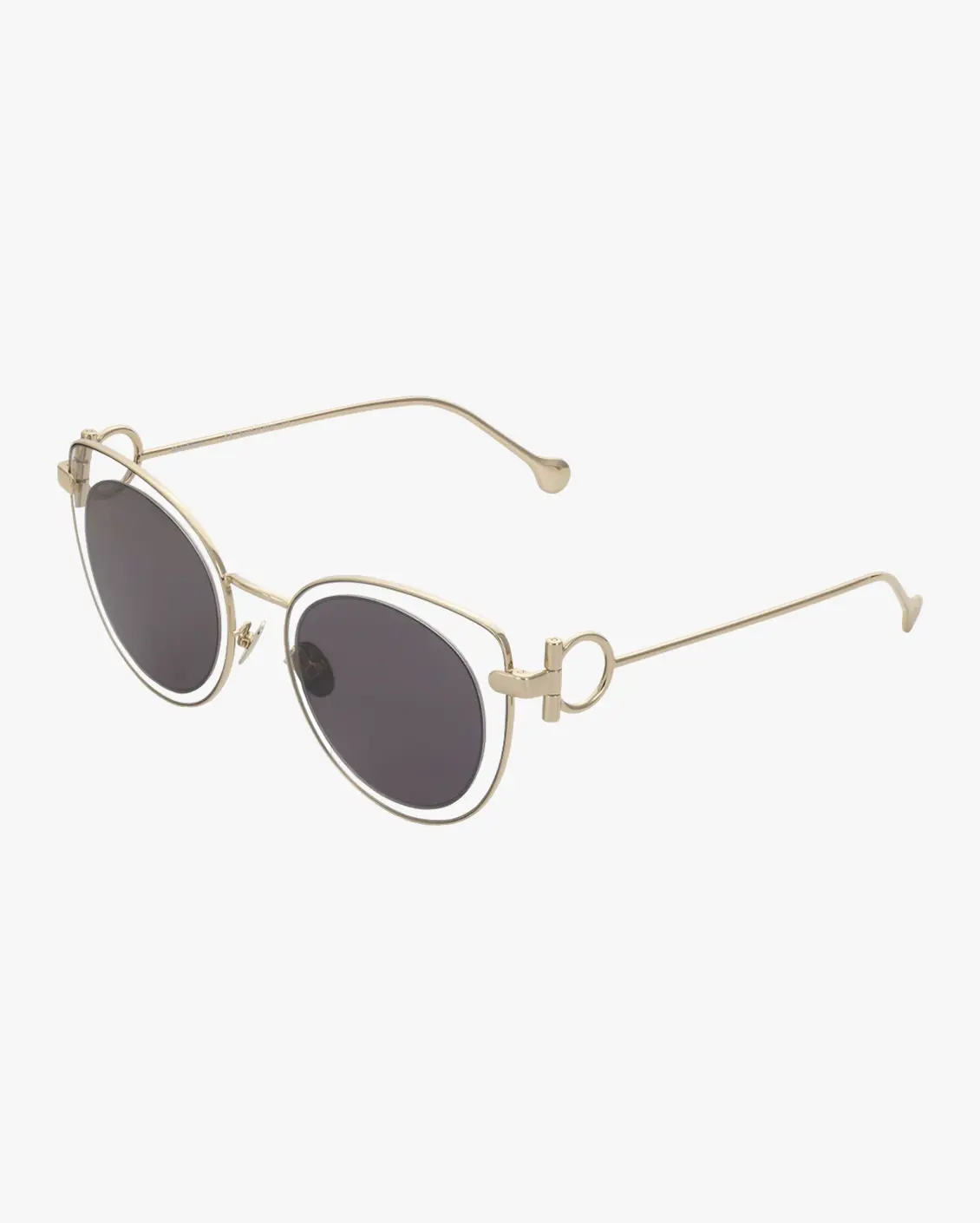 Round Sunglasses in Silver