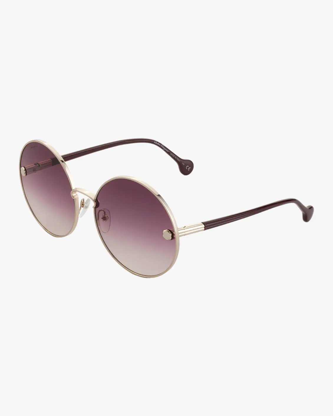 Round Sunglasses in Silver