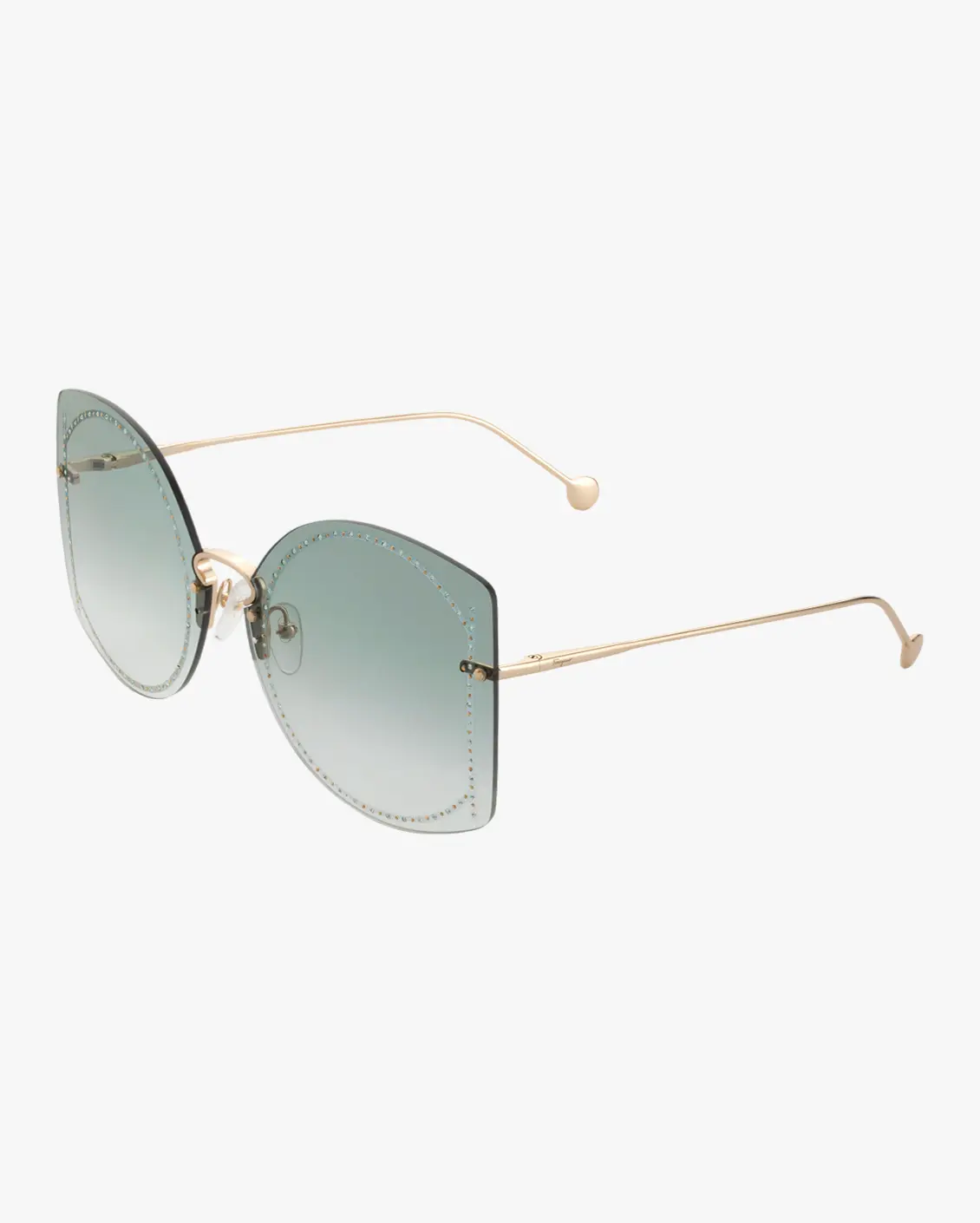 Irregular Sunglasses in Gold