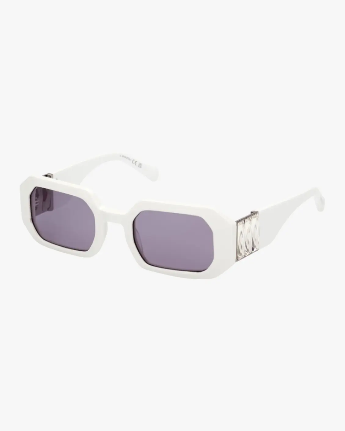 Rectangle Sunglasses in White