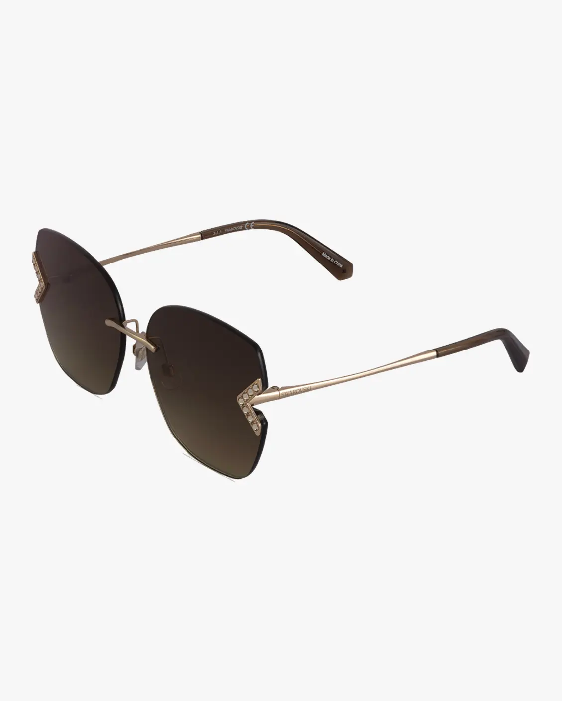 Square Sunglasses in Gold