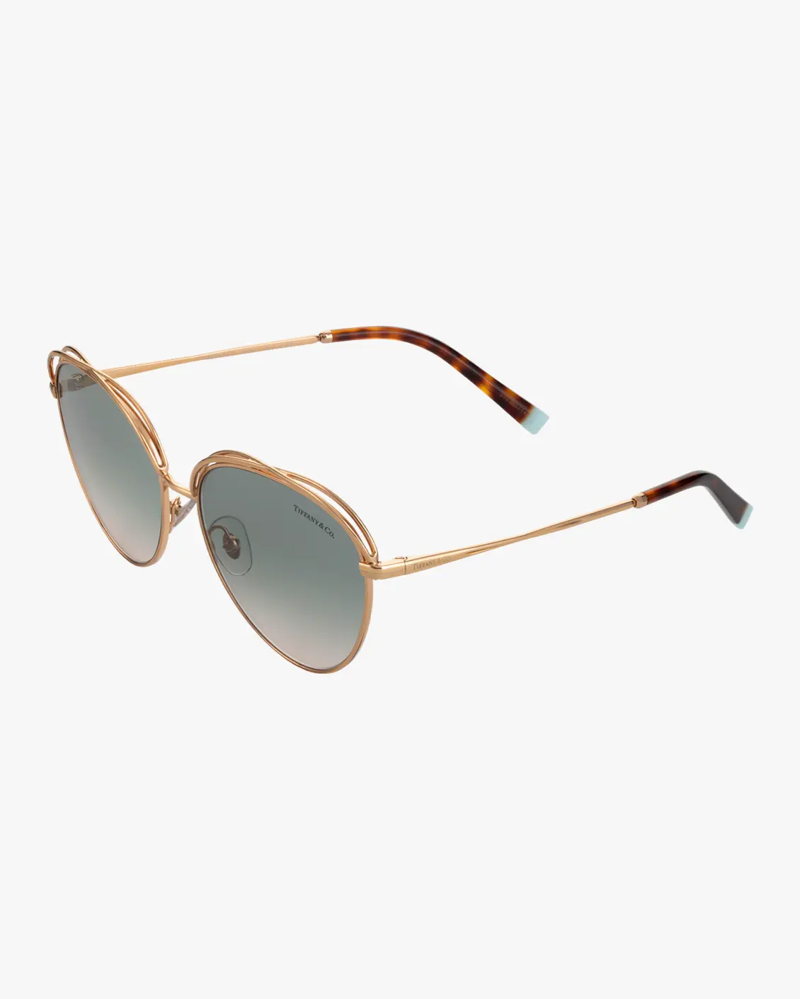 Round Sunglasses in Gold