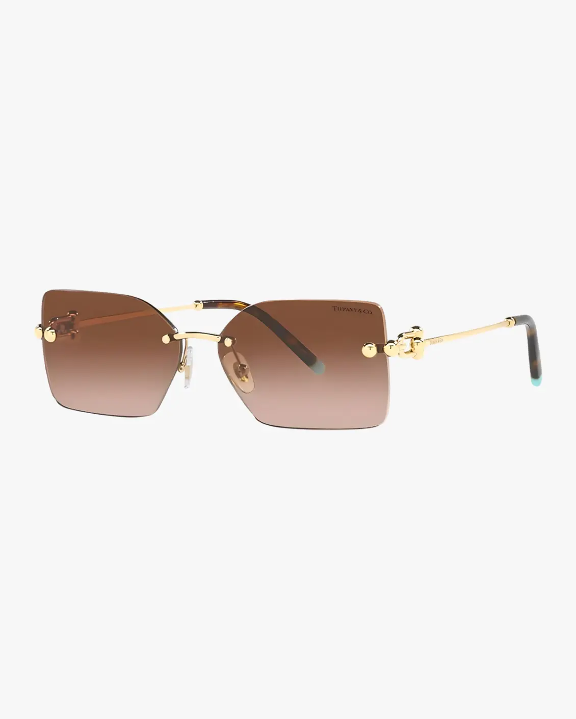 Rectangle Sunglasses in Gold