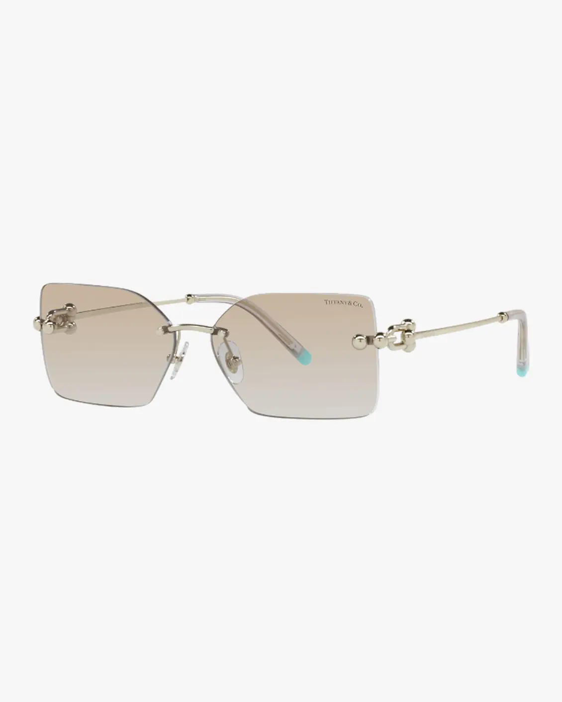 Rectangle Sunglasses in Gold