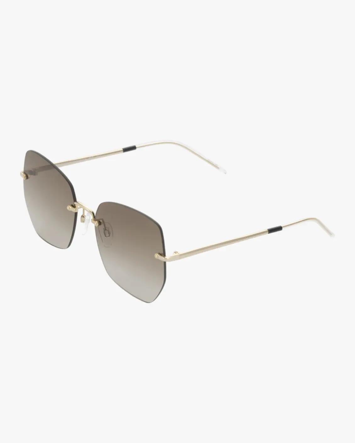 Irregular Sunglasses in Gold