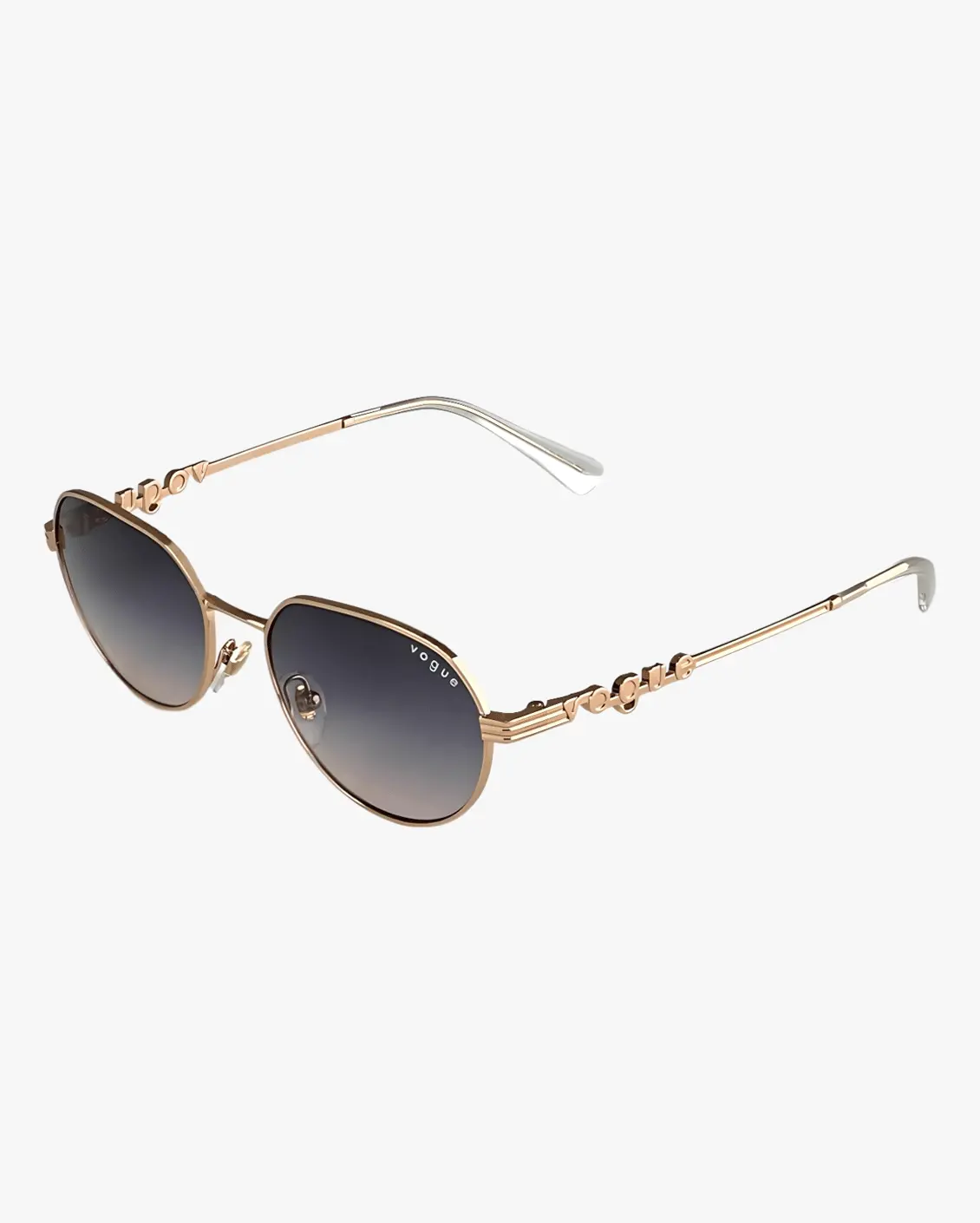 Round Sunglasses in Gold